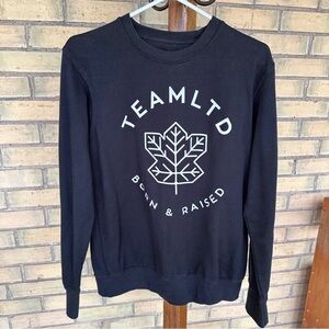 TeamLTD Born & Raised Black Crewneck Sweater